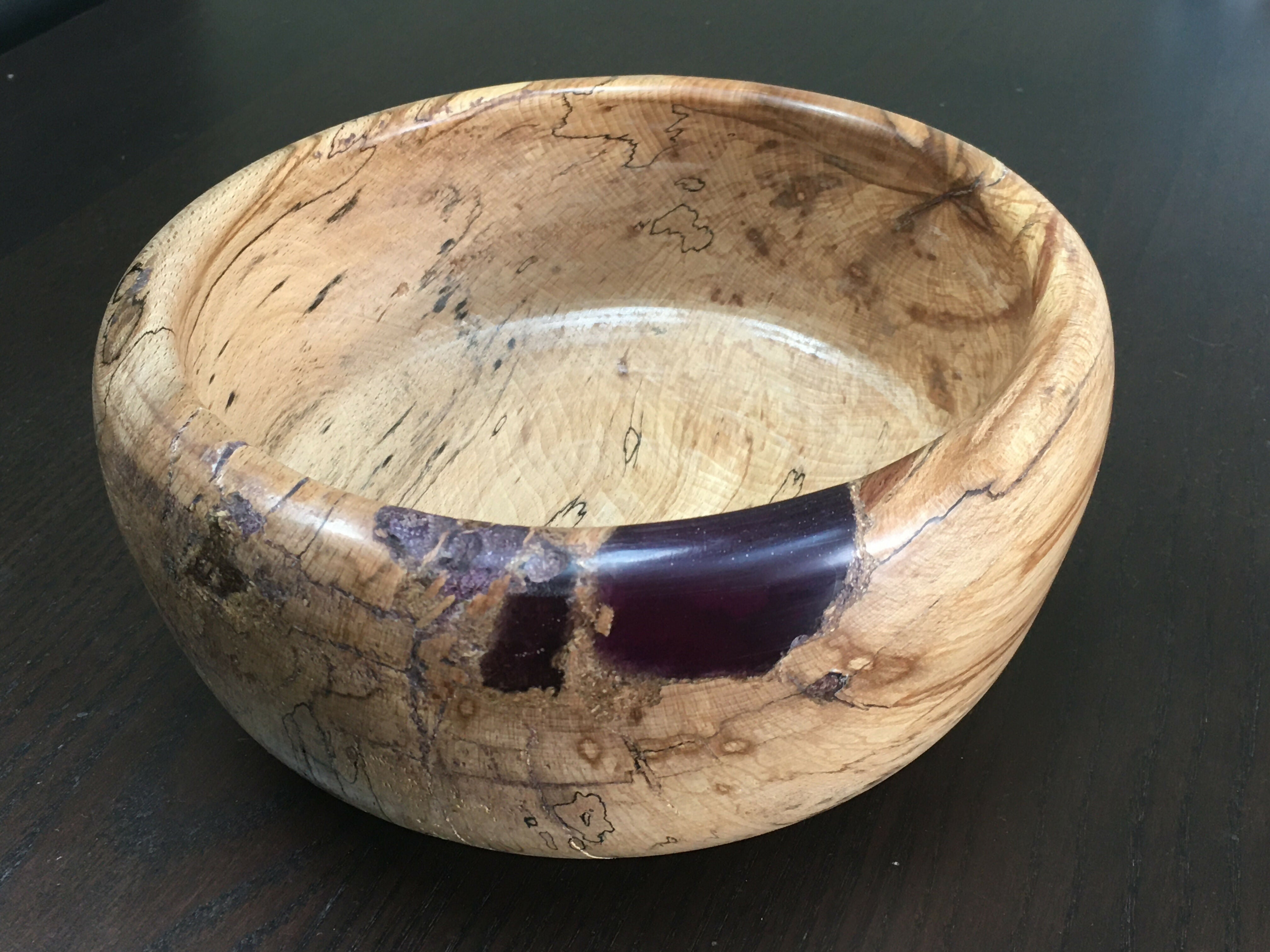 Large Spalted Beech Bowl