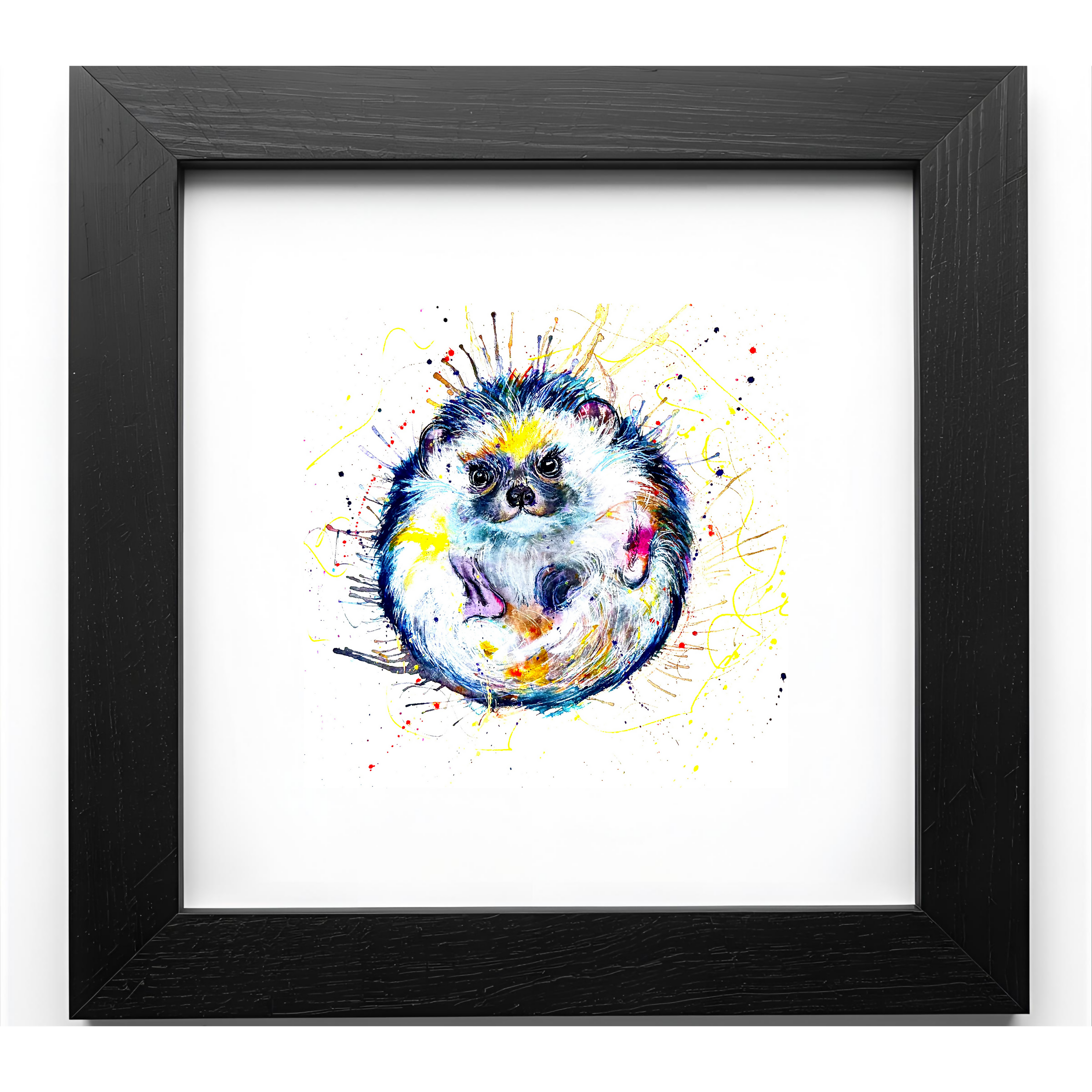 FINE ART PRINT OF BABY HEDGEHOG, PART OF THE 'LITTLE MINI TREASURE' ART COLLECTION