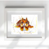 SQUIRREL LOVE, FINE ART PRINT