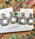 Funky Pattern Collection - Square Polymer Clay Earrings