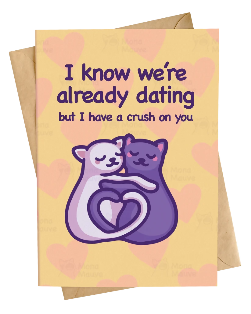 Crush on You Greetings Card