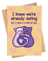 Crush on You Greetings Card