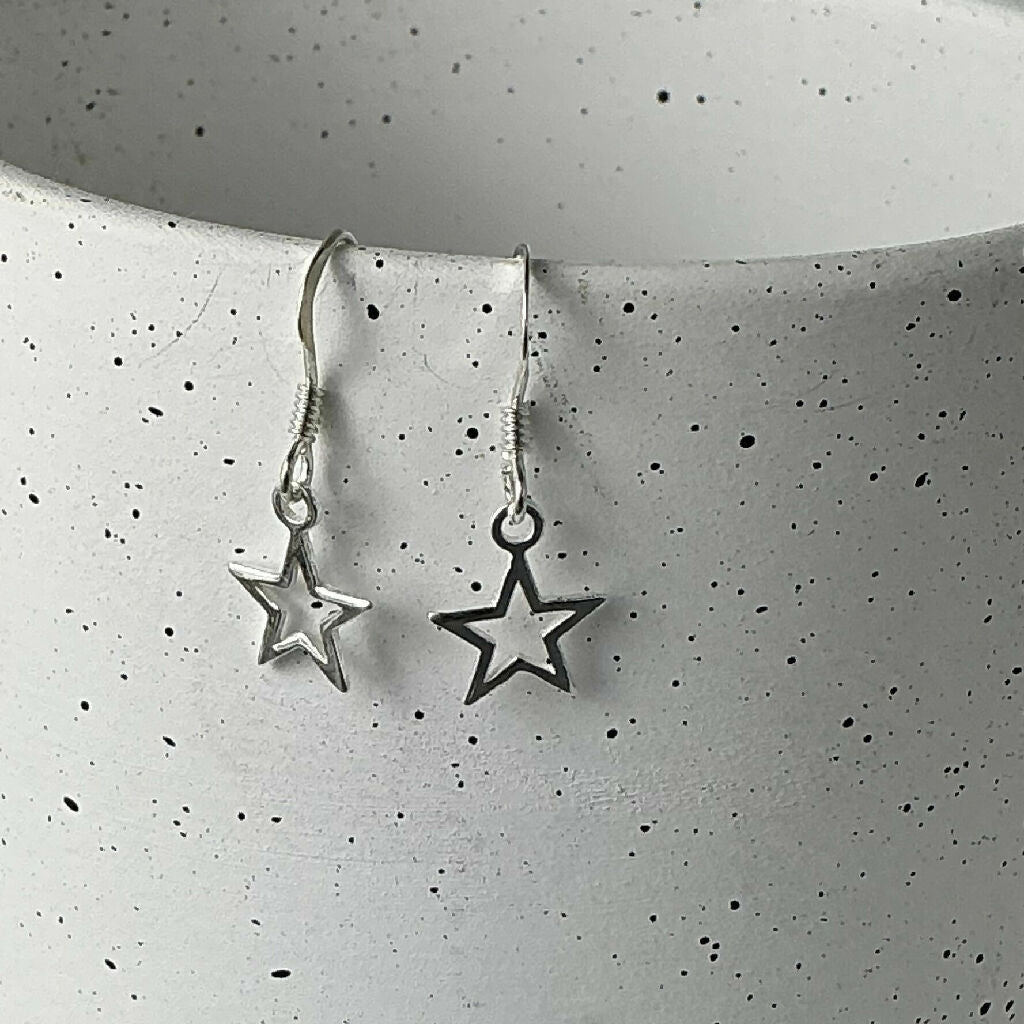 Sterling silver charm drop earrings available- various