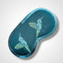 Turquoise Hummingbirds Linen Lavender Infused Eye Mask