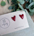 Red Heart Polymer Clay Studs