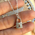 Sterling Silver Padlock Necklace