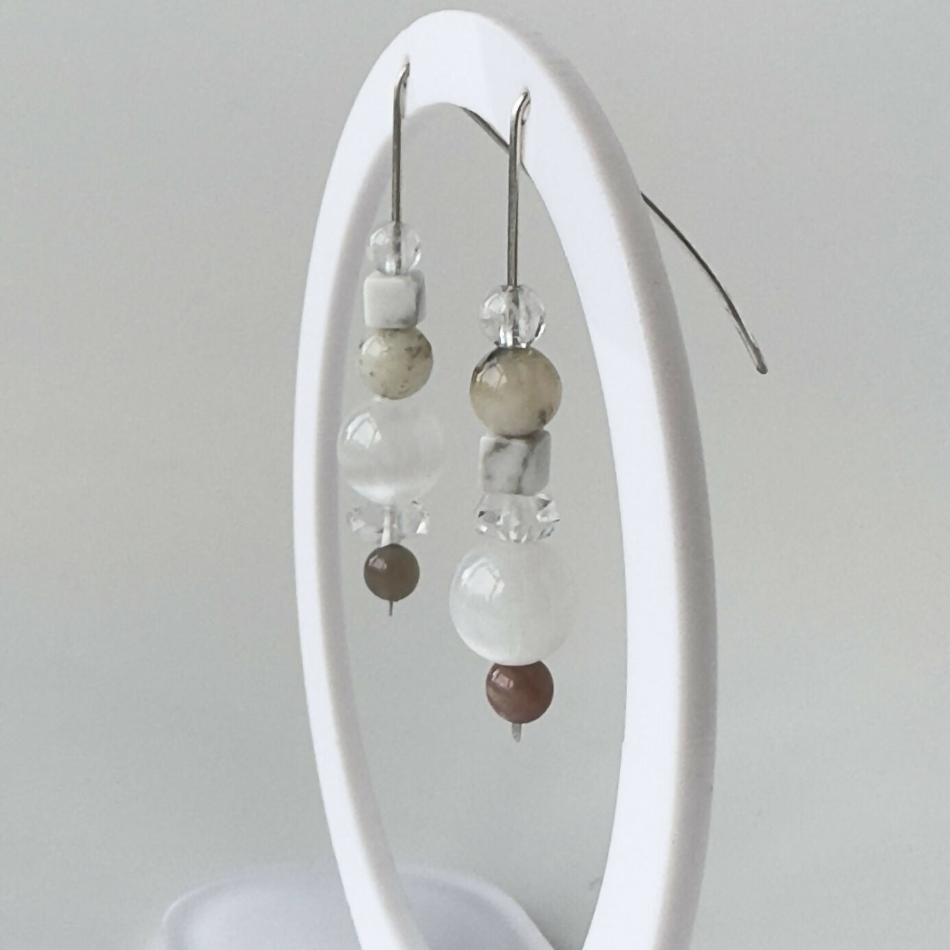 INFINITE EARRINGS | STERLING SILVER & STONE EARRINGS FOR AWARENESS
