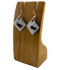 Handmade Robin In The Snow Christmas Earrings Enamel And Sterling Silver