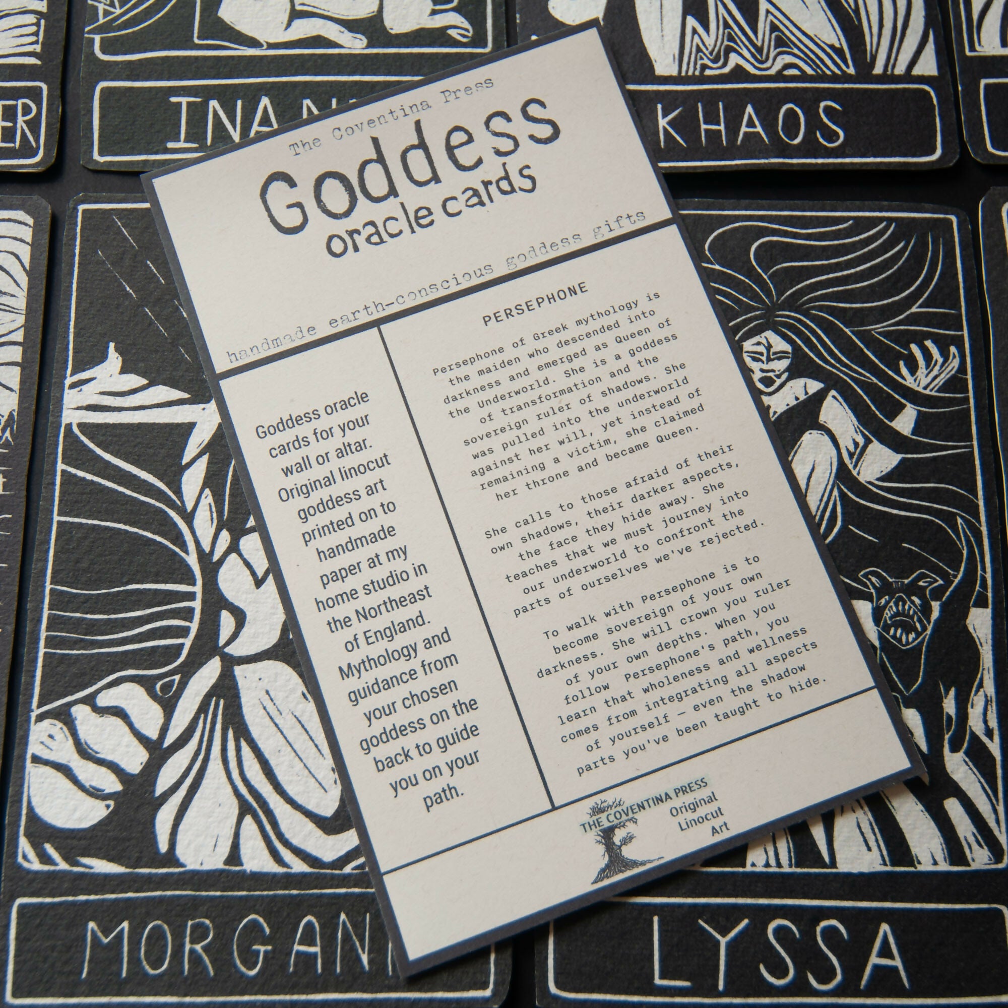 PERSEPHONE GODDESS ALTAR CARD