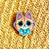 Moody Cat Wooden Pin