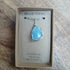 Blue Opal Wire Wrapped Pendant