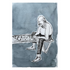 Chess Player Art Print | Monochrome Watercolour Portrait Print