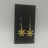 Yellow Enamel Flower Earrings