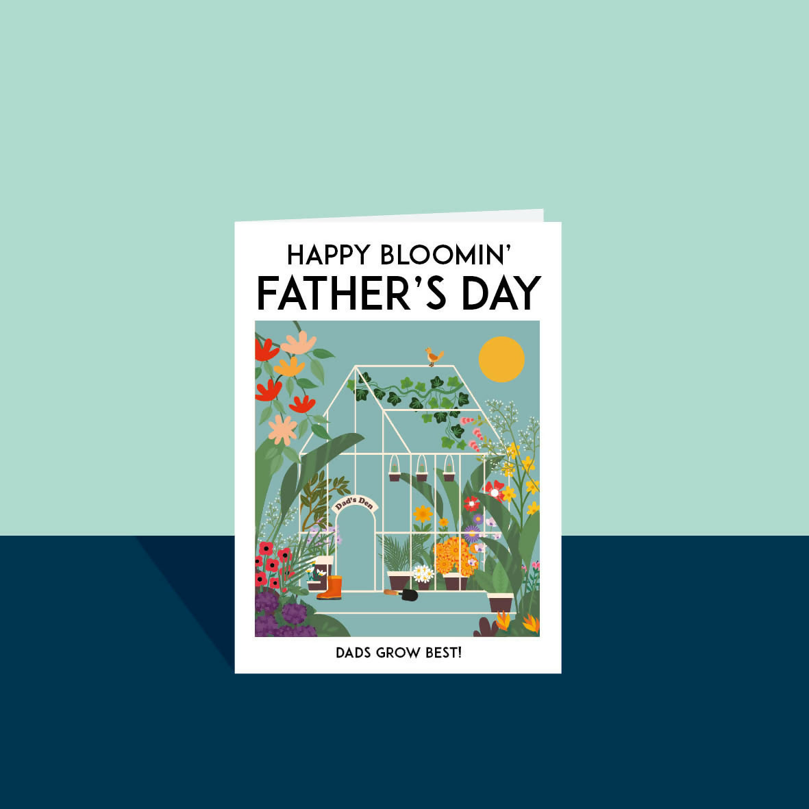 Dad's grow best Father's Day A6 Card