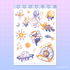 Vinyl Sticker Sheet - Time and Space