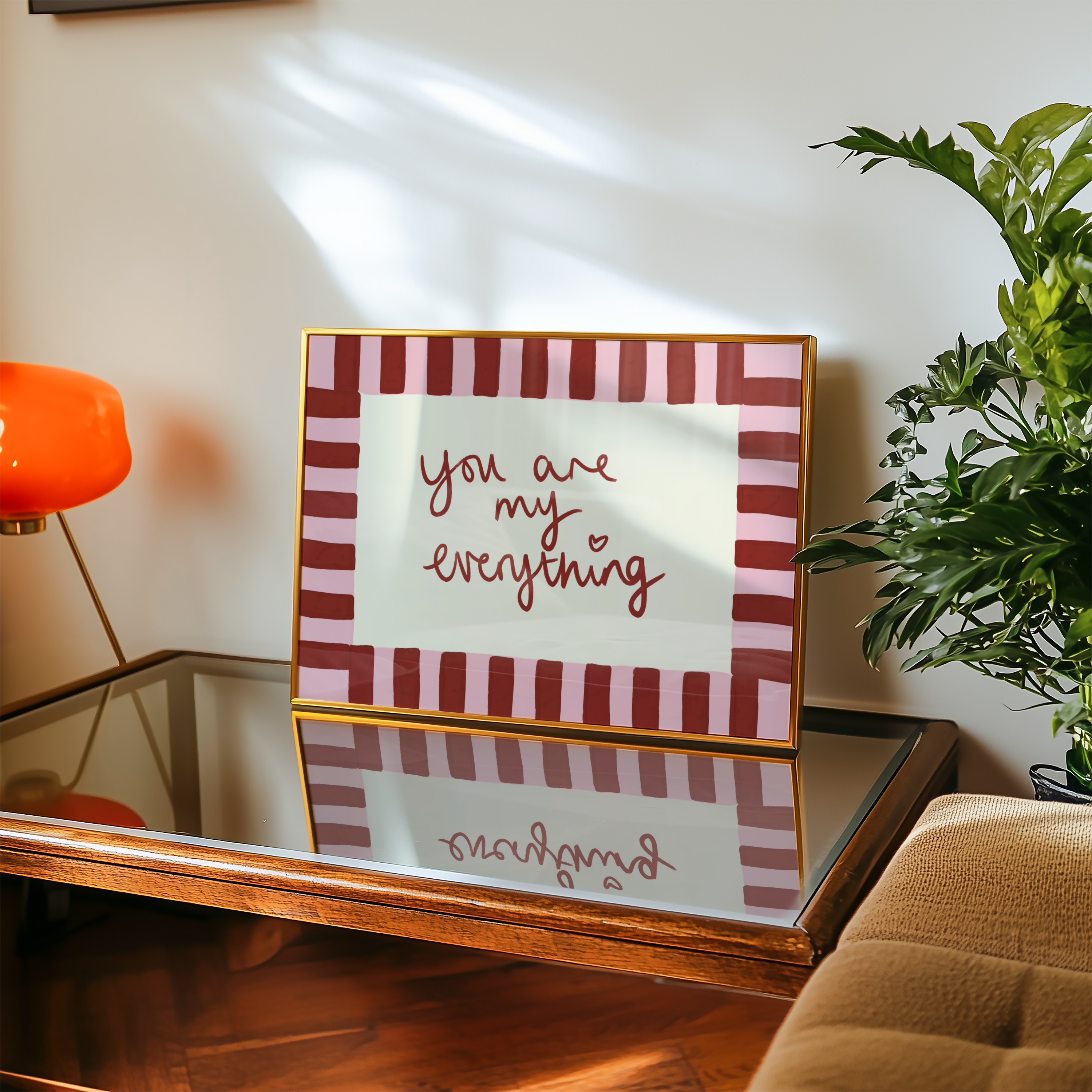 You Are My Everything Print in Red