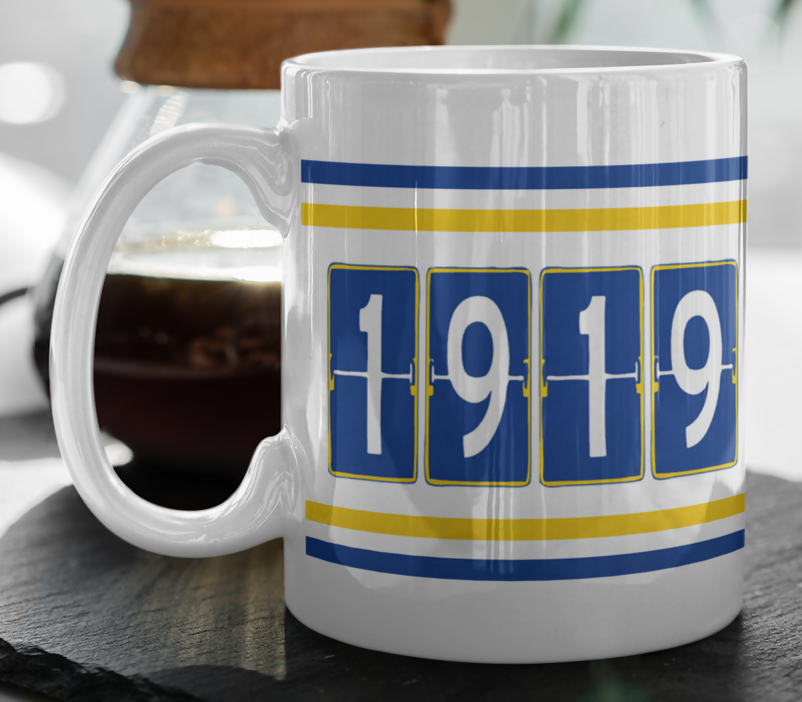 Leeds Utd Mug & Coaster Set 1919 Design