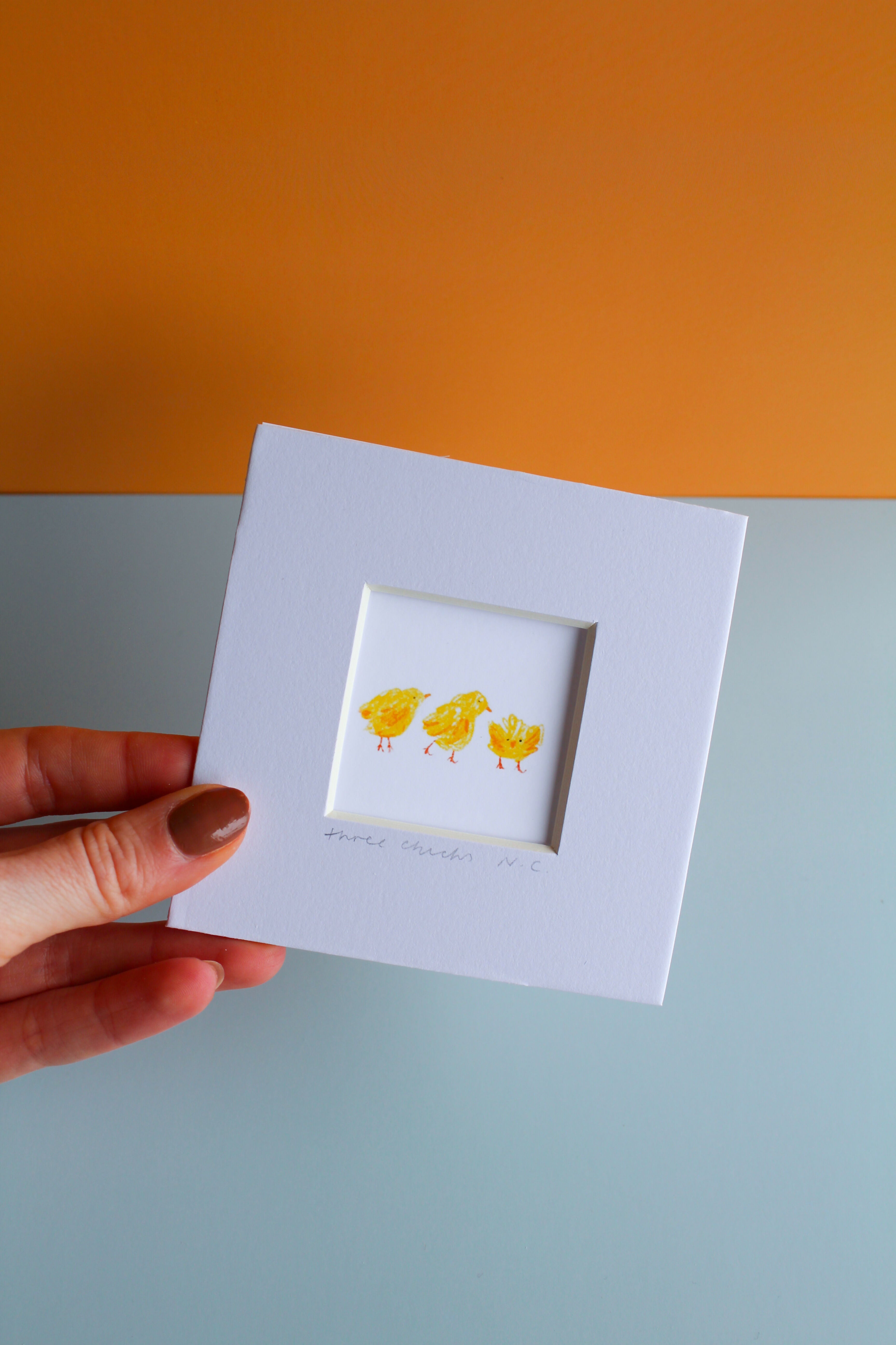 Three Chicks Mini Print