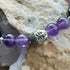 Men's Handmade Sterling Silver Amethyst And Hematite Buddha Bracelet