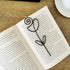 Tulip Flower Wire Bookmark: Handmade Aluminum Gift