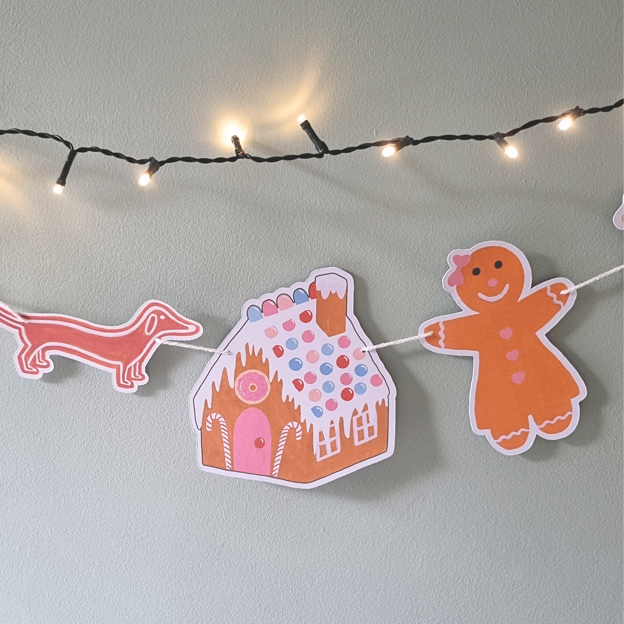 Christmas Gingerbread Cookies Garland