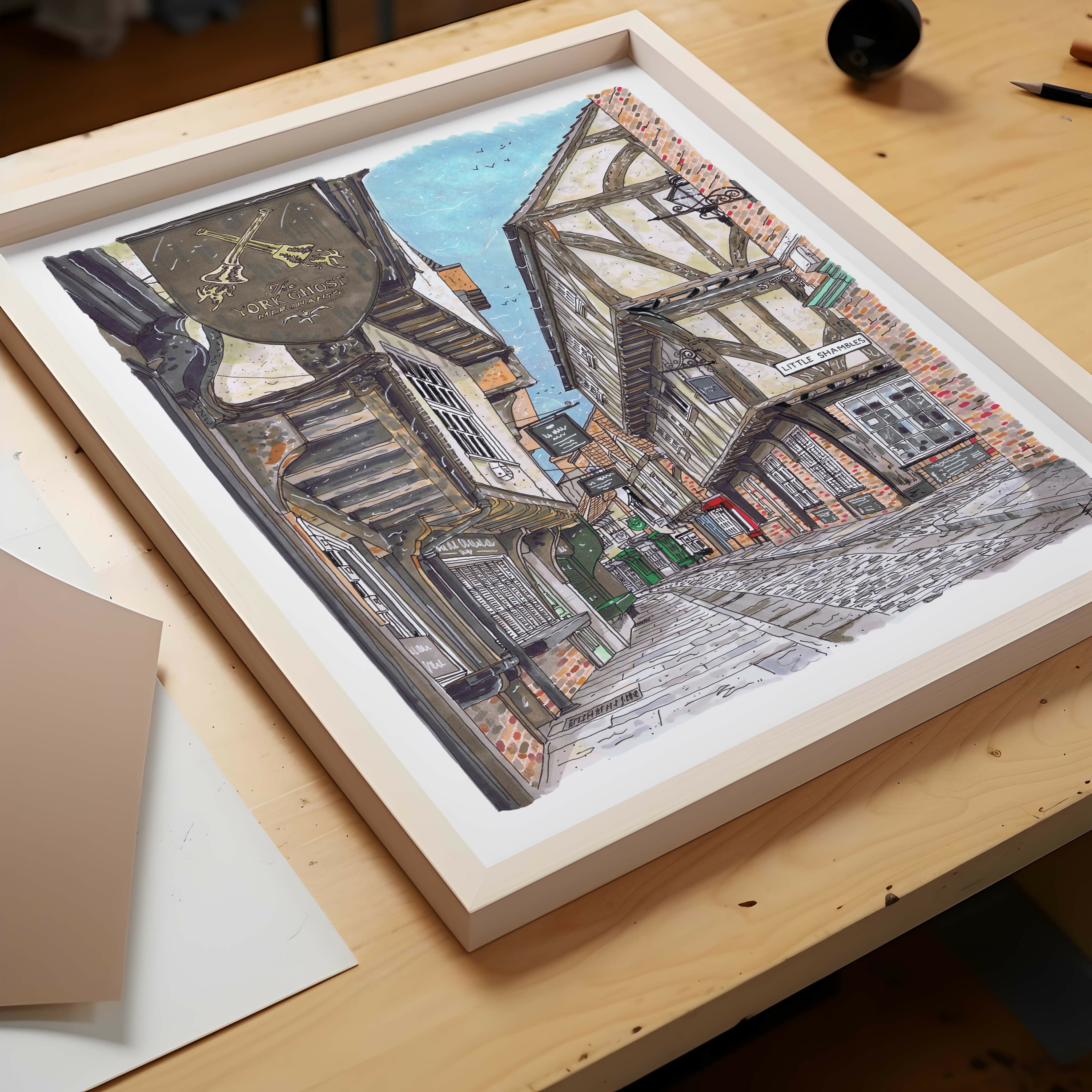 THE SHAMBLES YORK PRINT