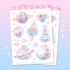 Vinyl Sticker Sheet - Glass Planets