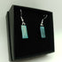 Blue and Green Dichroic Glass Earrings