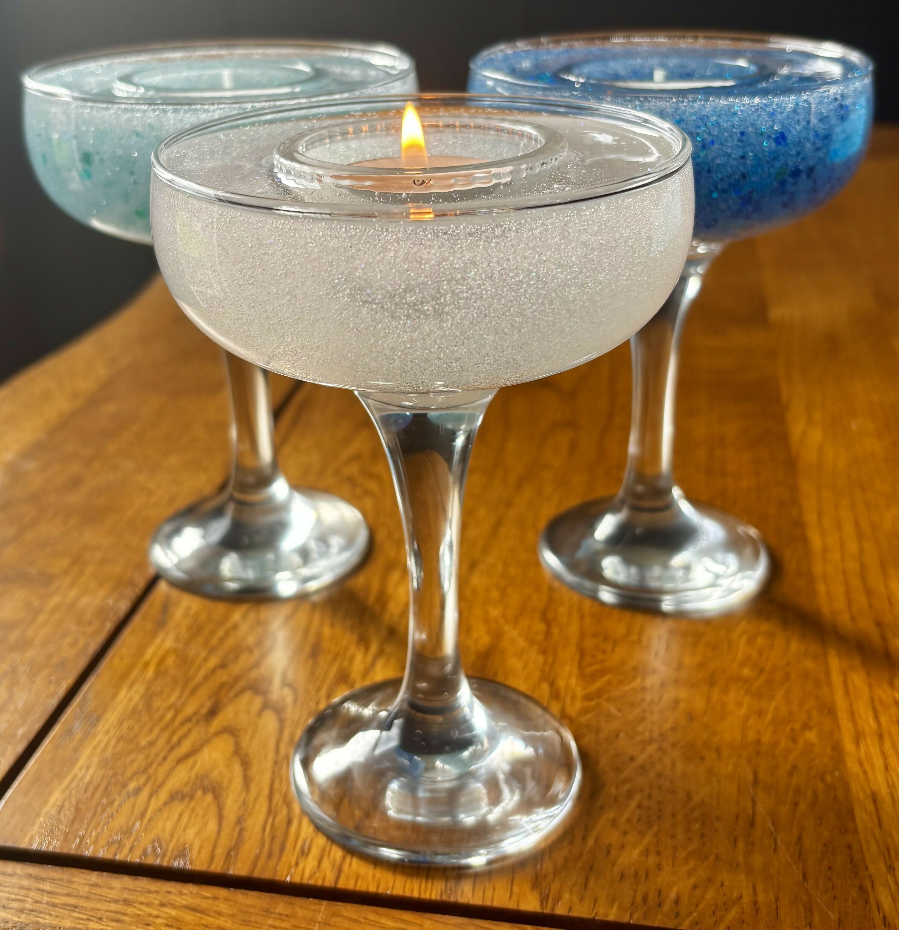 Glitter Martini Tealight holder