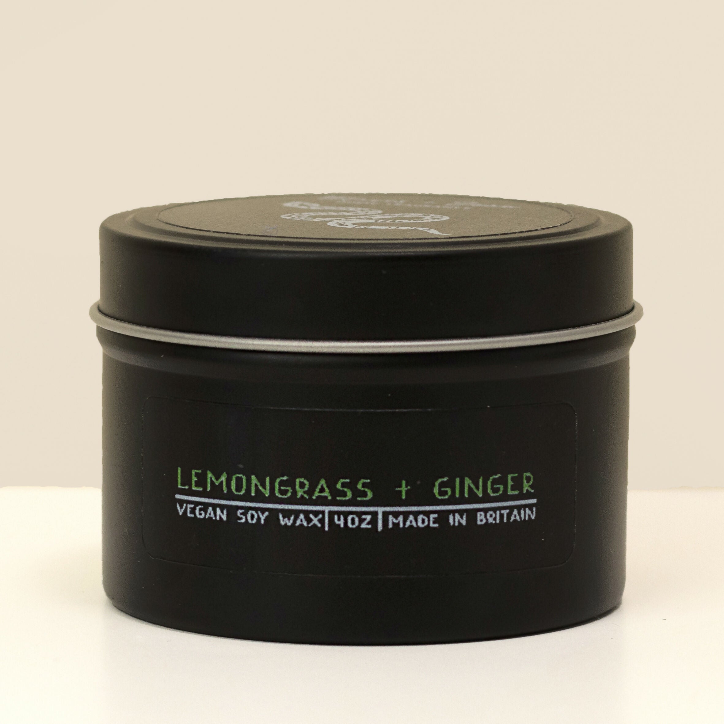 Lemongrass + Ginger Soy Wax Mini Tin Candle