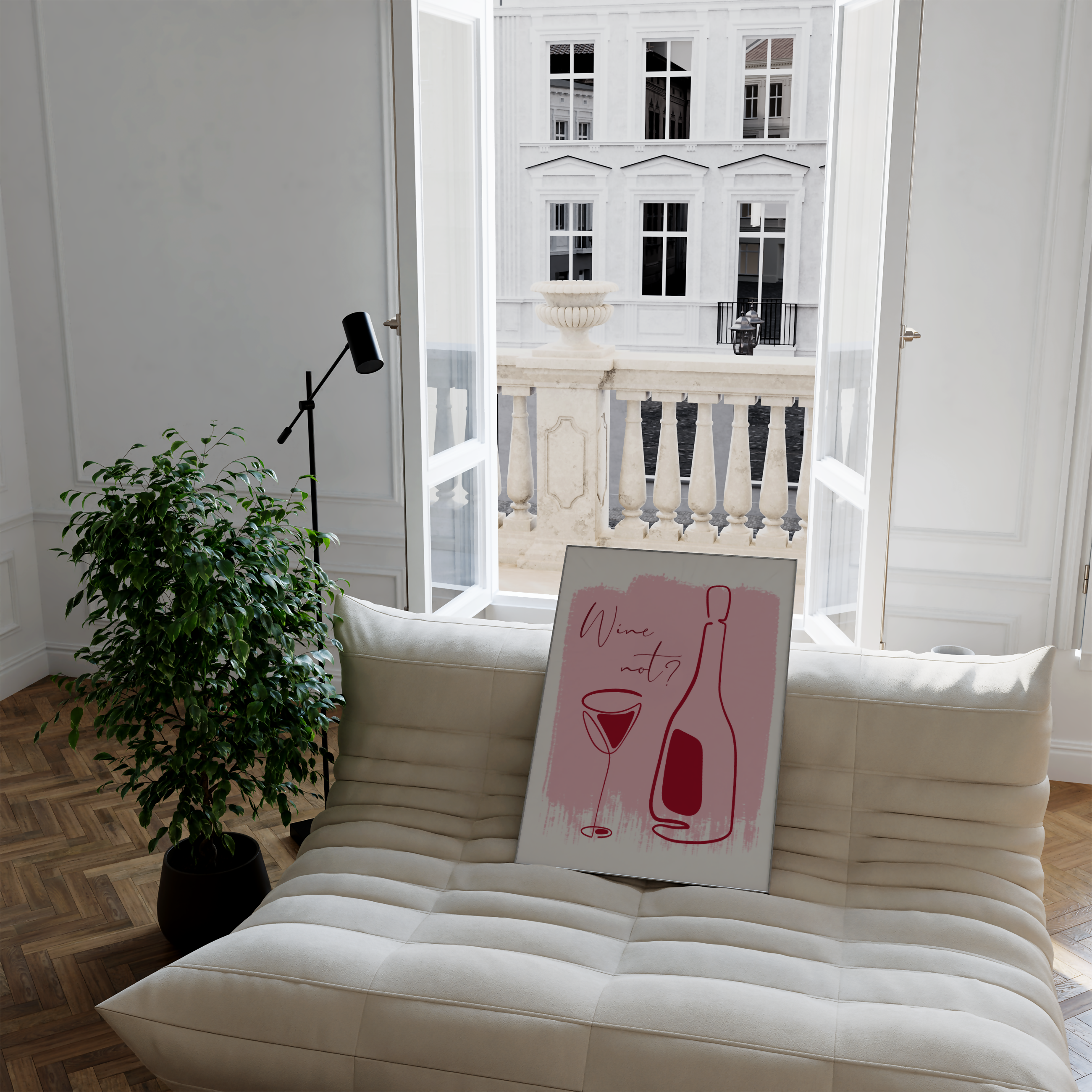 WINE NOT? WALL ART PRINT