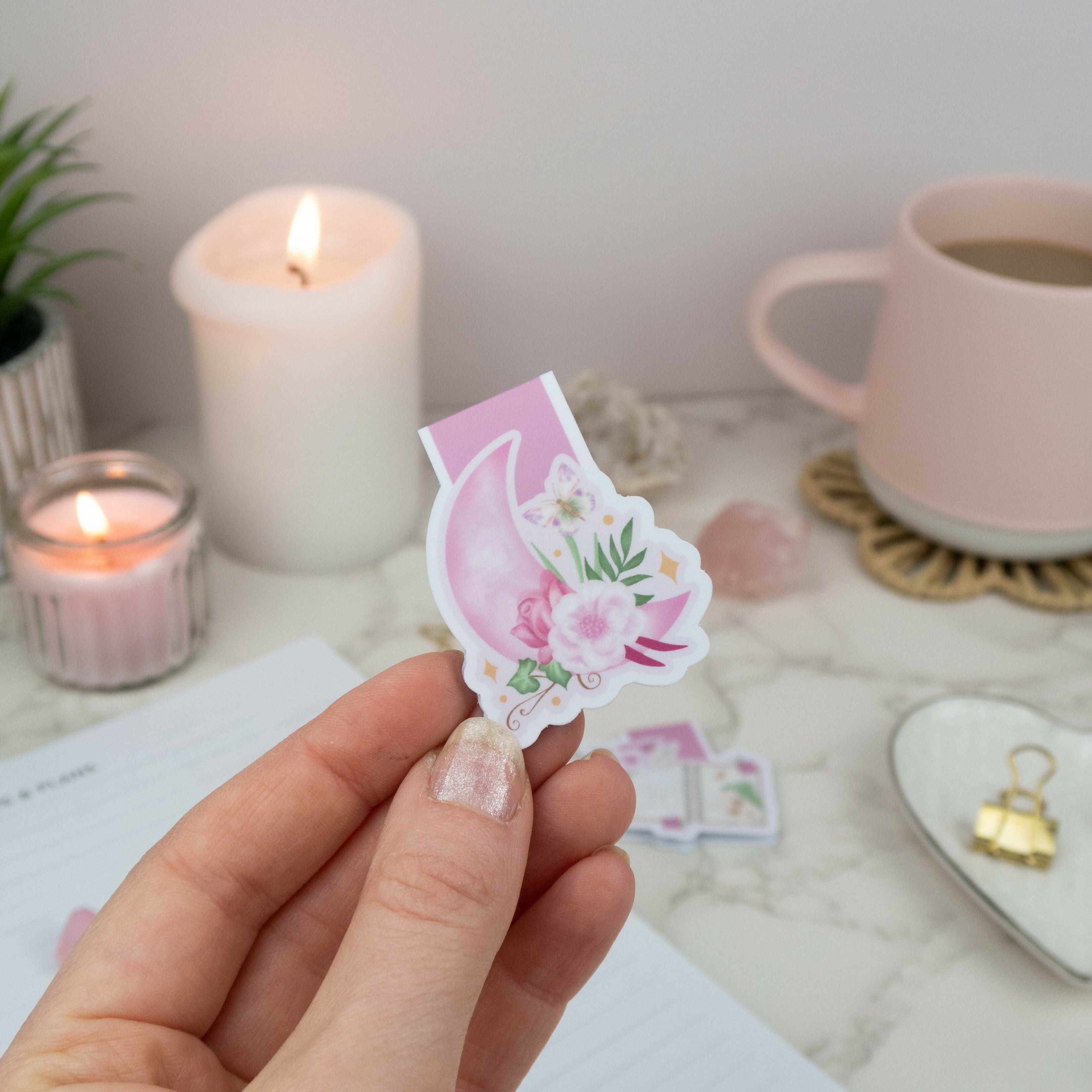 Pink Moon - Magnetic Bookmark