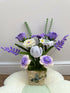 Handmade Chenille Wildflower Basket Arrangem