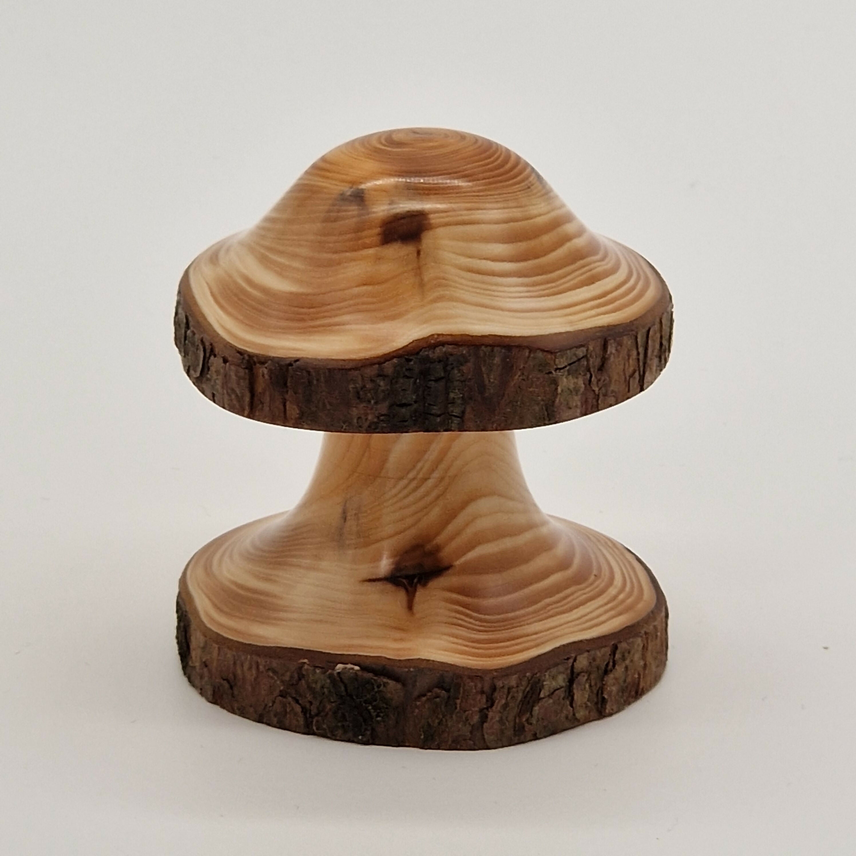 Hand Turned Mushroom made from Yew Wood