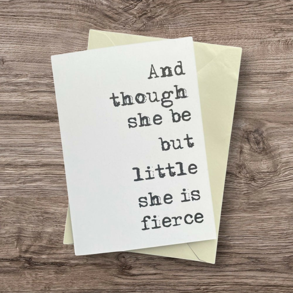 And Though Card Plain