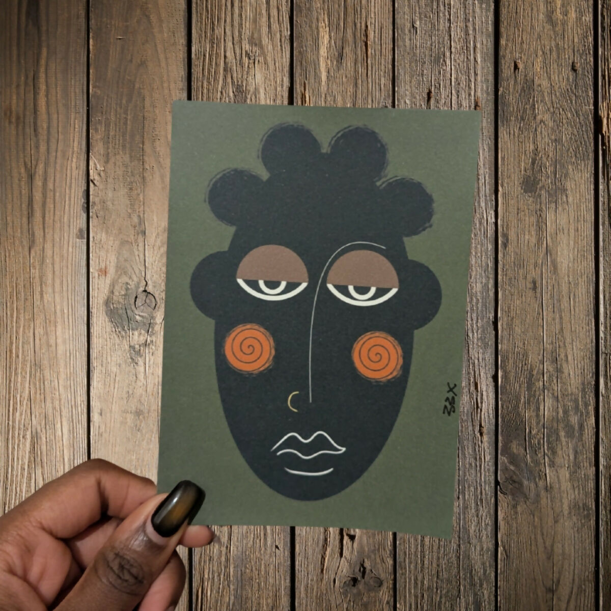 A6 Print- Bantu Knots