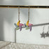 Micro Crochet Pinwheel Drop and Dangle Earrings