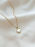 Mother of Pearl Clover Pendant Necklace