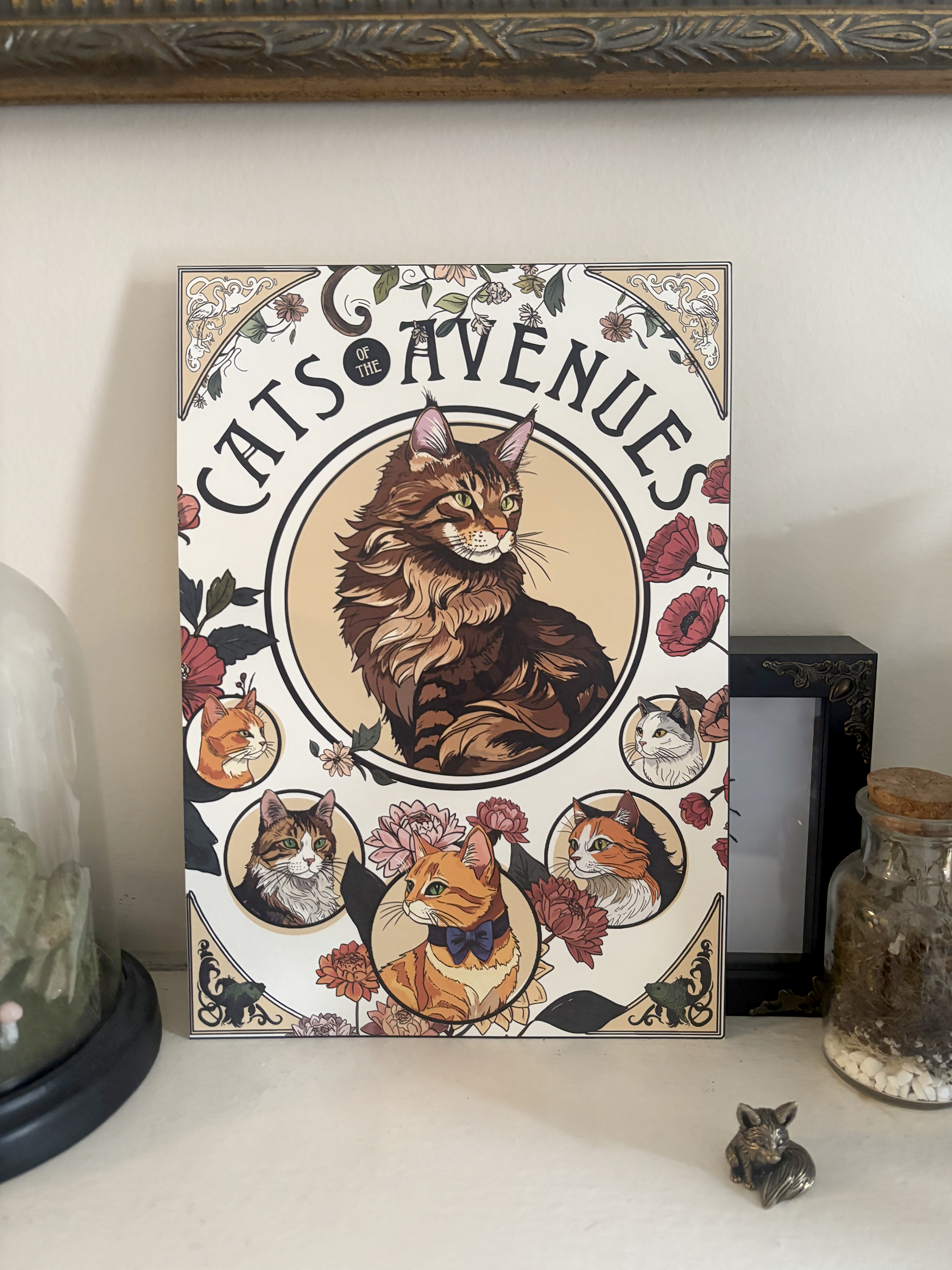 Hull Cats of the Avenues A4 Art Print