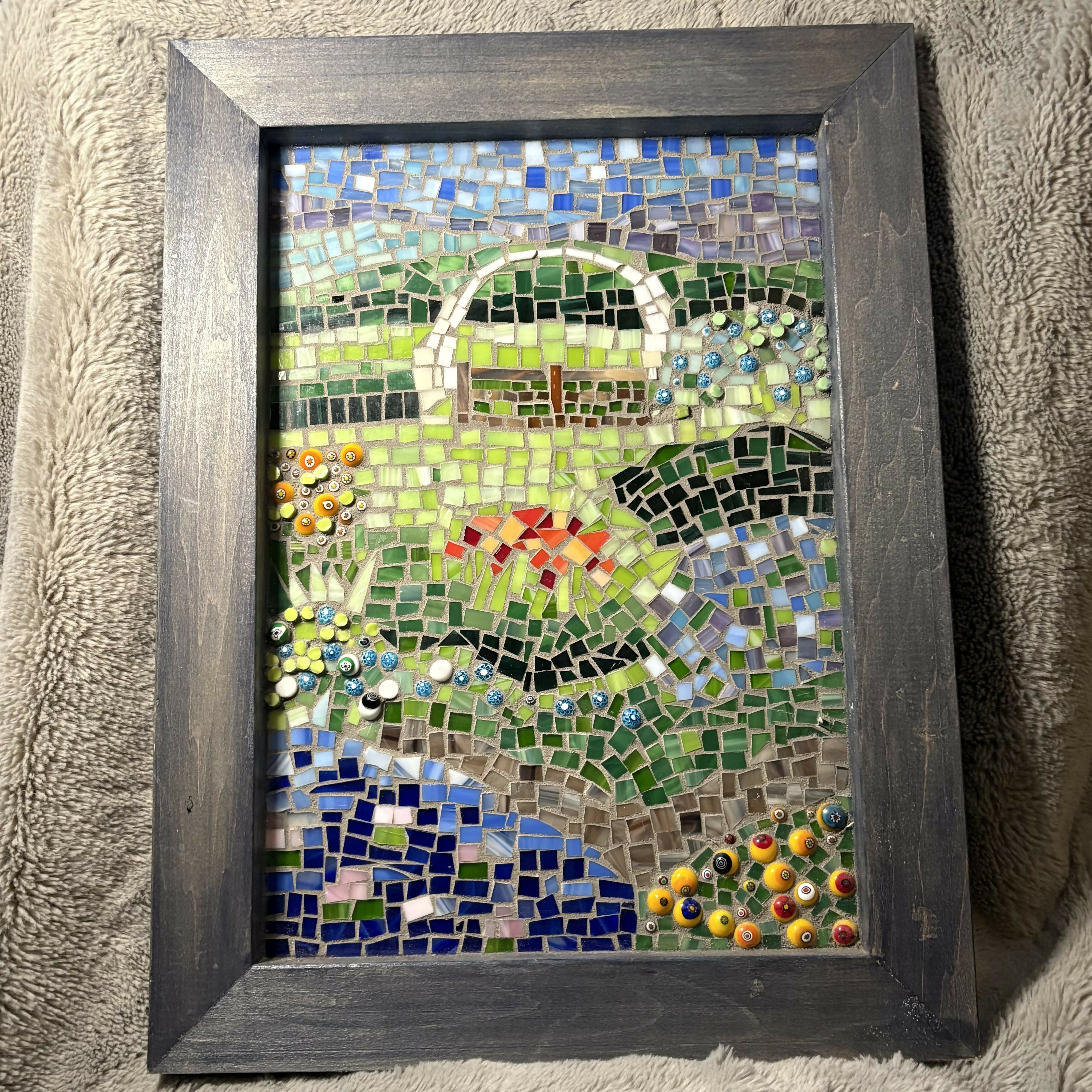 Mosaic Garden Scene