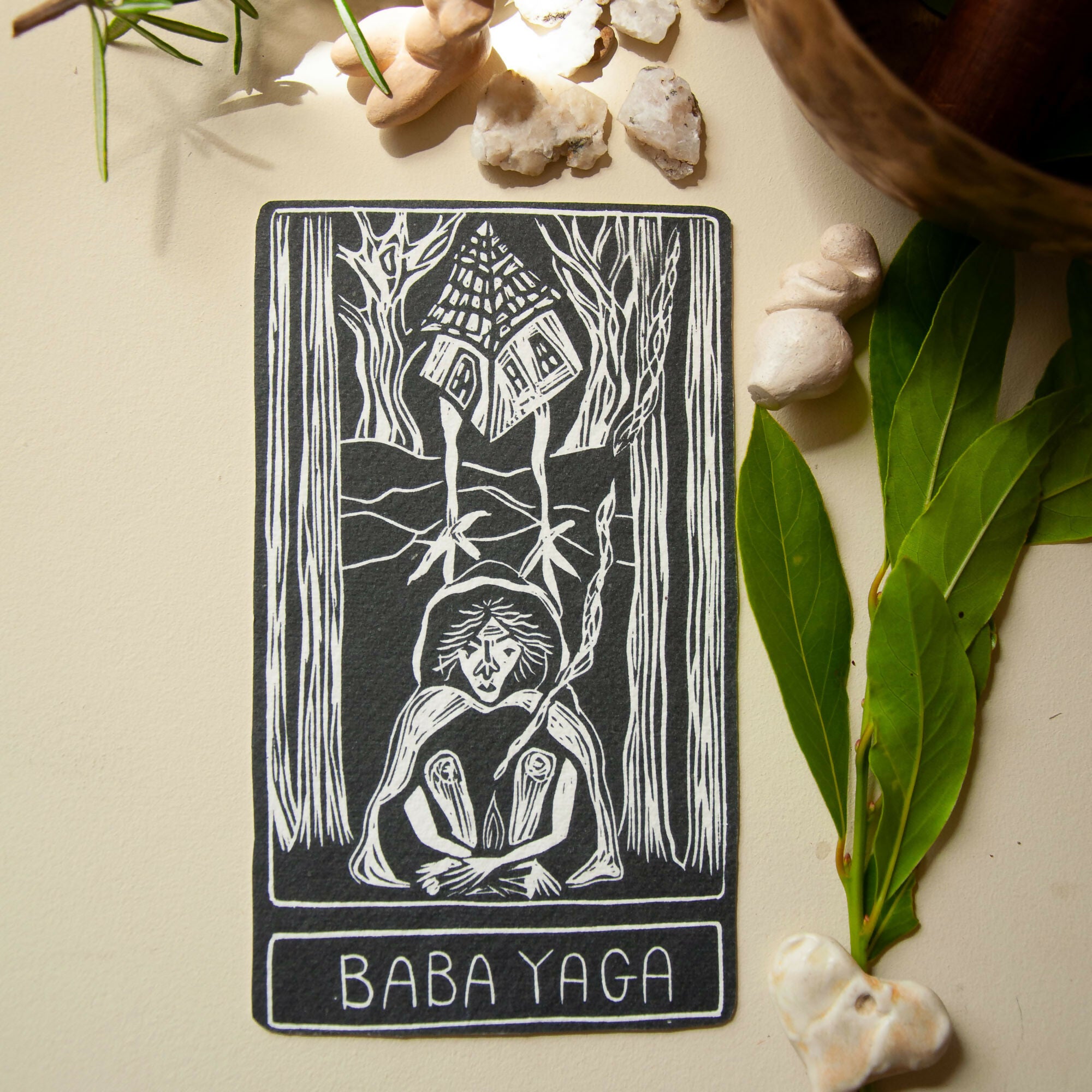 BABA YAGA GODDESS ALTAR CARD