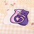 Cute Cat Love Vinyl Sticker | Cat Tails Making a Love Heart