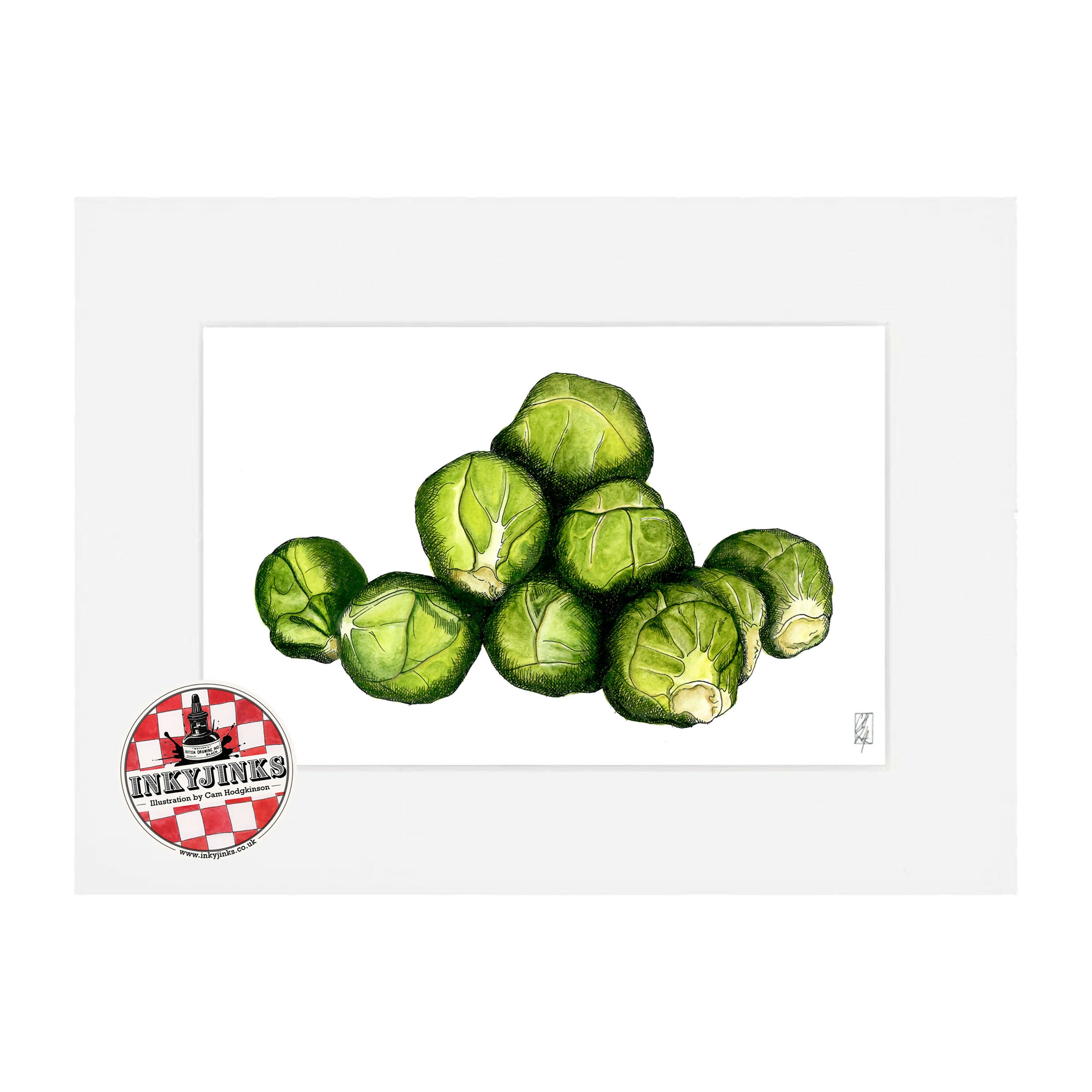 10”x 8” Mounted and Backed Giclée Print of Sprouts