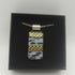 Gold and Black and White Pendant