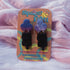 Floating Balloon Cat Polymer Clay Earrings