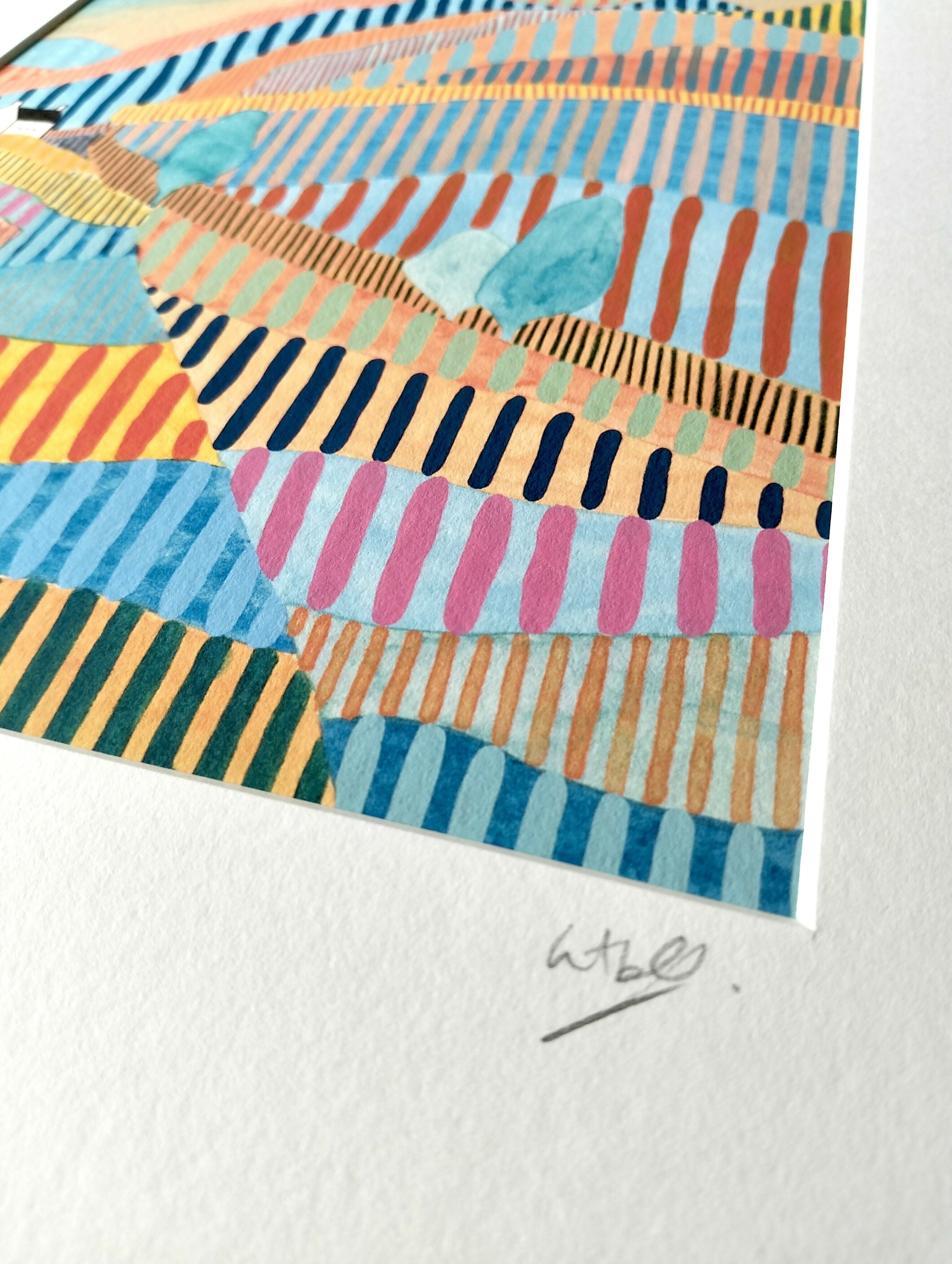 Signed Giclée Print | Lake District House, Abstract Watercolour Landscape
