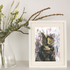 'Fleur' Print Of Tortoiseshell Cat Acrylic Painting A4 Mounted