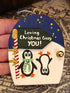 Handmade Wooden Penguin Ornament – "Loving Christmas Crazy YOU!" Funny Tree Decoration & Cute Holiday Gift