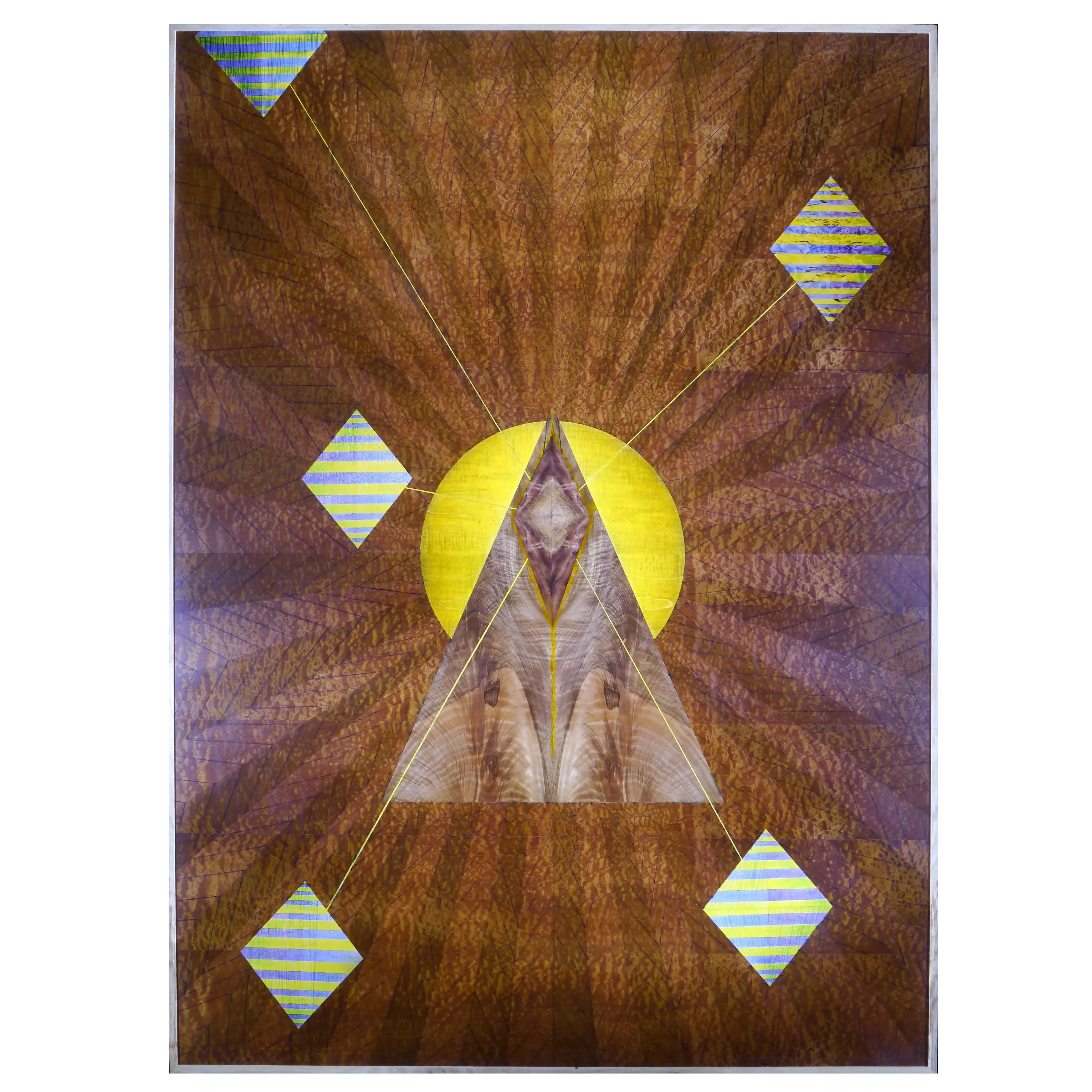 Innerysm: Intrinsic Motivation — Original Artwork (Marquetry on Panel) by Elementa Laudis