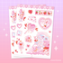 Vinyl Sticker Sheet - Valentine's Love Letters